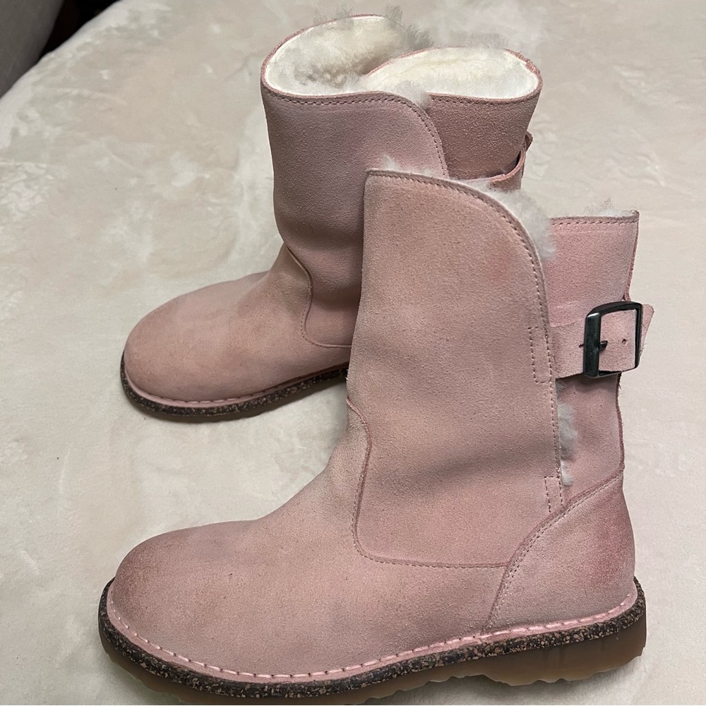 Birkenstock Uppsala pink moto boots 38 no insoles